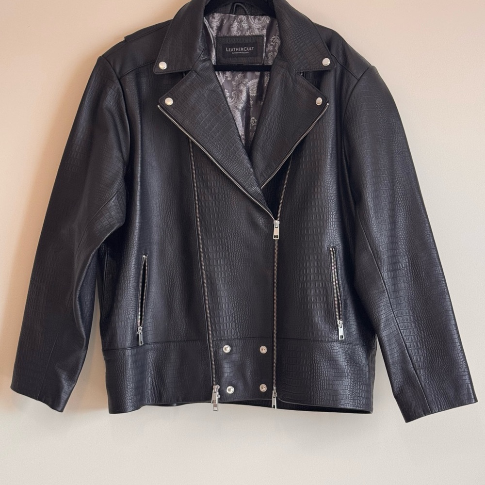 Light Weight  Leather Cult Black Leather Jacket
